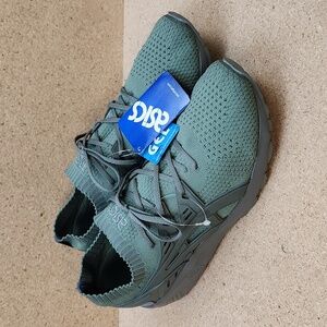 Asics Mens Gel Kayano Trainer Knit H705N Green Running Shoes Sneakers Sz 12 NWT